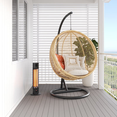 THERMOGROUP CEDAR 1200W MID-WAVE OUTDOOR HEATER BLACK 680MM
