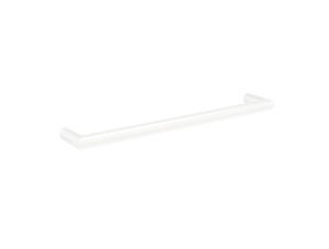 THERMOGROUP ROUND SINGLE BAR HEATED TOWEL RAIL 632MM SATIN WHITE