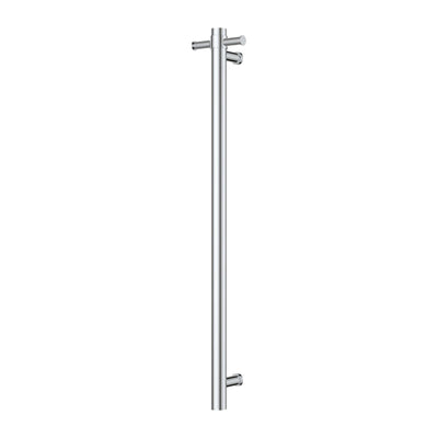OLIVERI VENICE STAINLESS STEEL HEATED VERTICAL TOWEL RAIL CHROME 1000MM