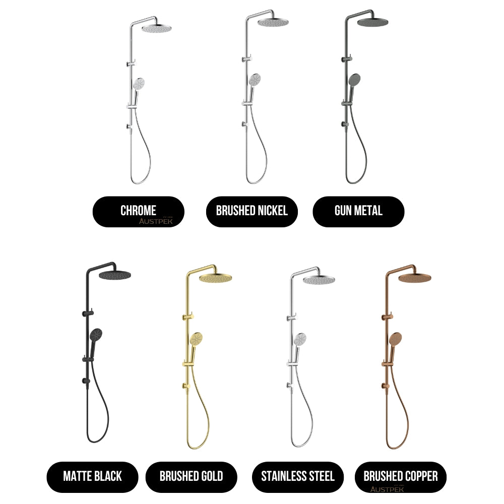 IKON OTUS MULTI-FUNCTION SHOWER SET 250MM BRUSHED STAINLESS STEEL