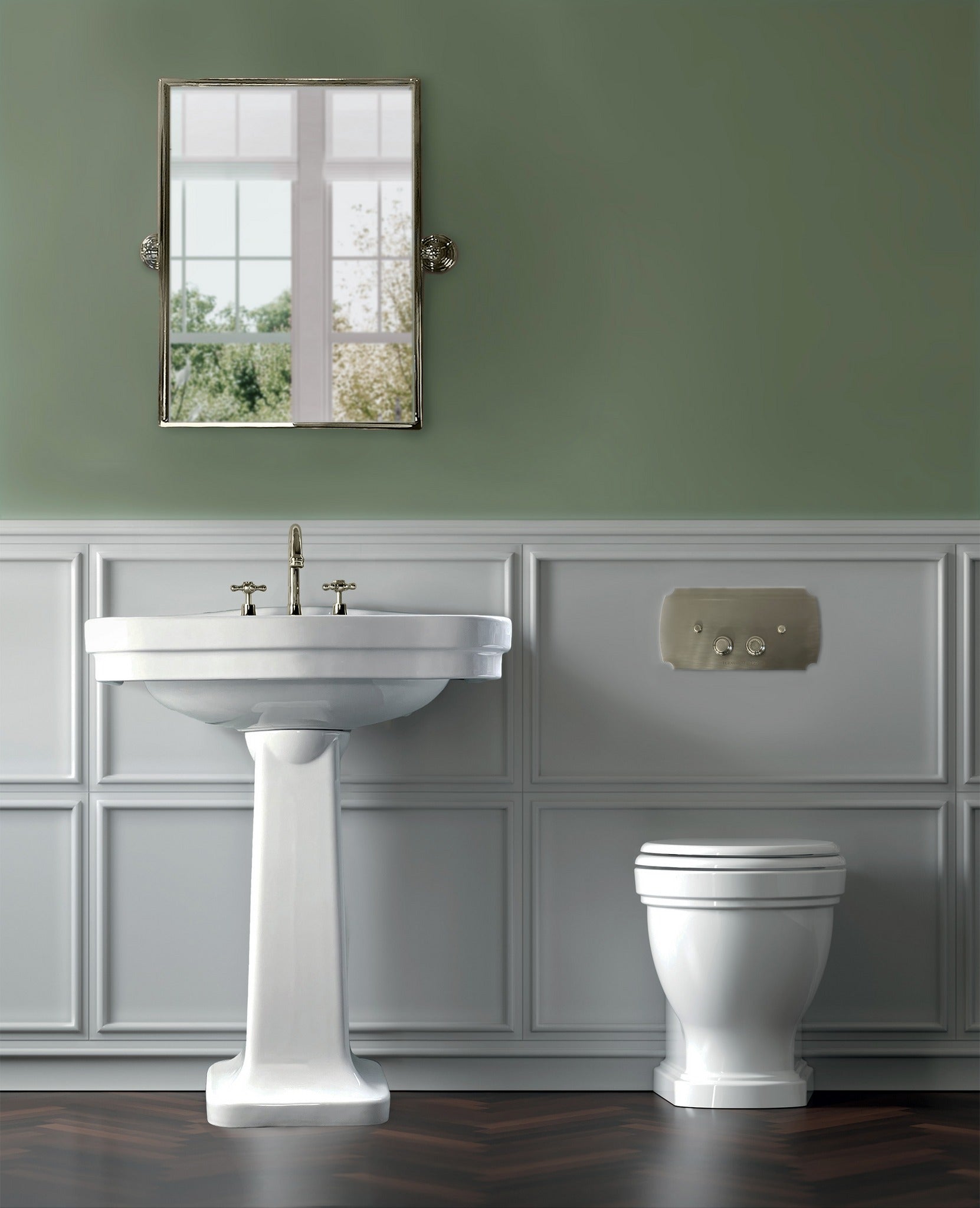 TURNER HASTINGS CLAREMONT WALL FACED PAN GLOSS WHITE