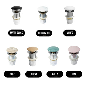 CLAYA FUSION POP-UP WASTE NON-OVERFLOW 32MM MATTE BLACK