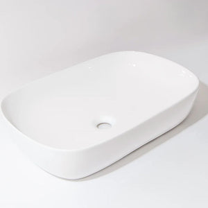 CLAYA OVAL ABOVE COUNTER BASIN GLOSS WHITE 610MM