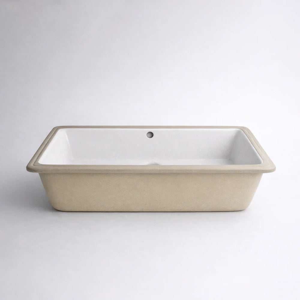 CLAYA RECTANGULAR UNDER COUNTER BASIN MATTE WHITE 530MM