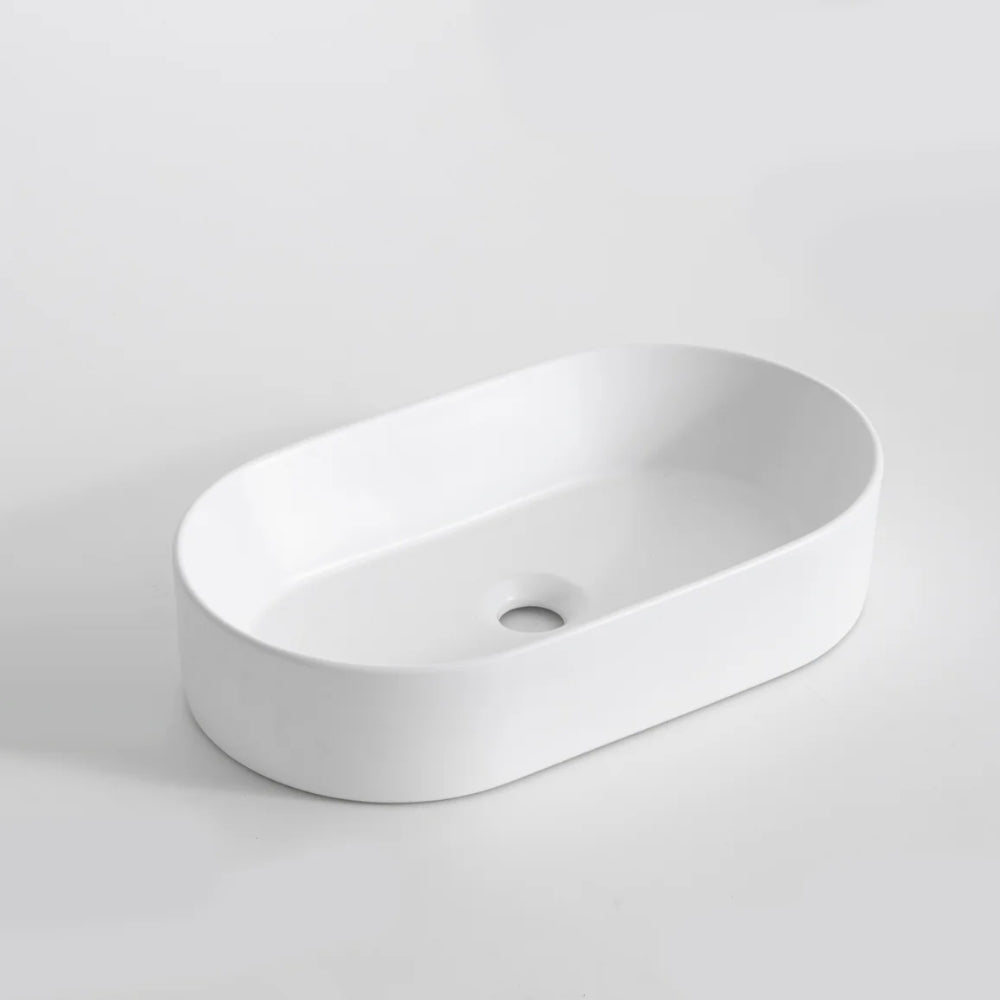 CLAYA PILL ABOVE COUNTER BASIN MATTE WHITE 525MM