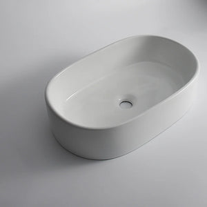 CLAYA PILL ABOVE COUNTER BASIN GLOSS WHITE 560MM
