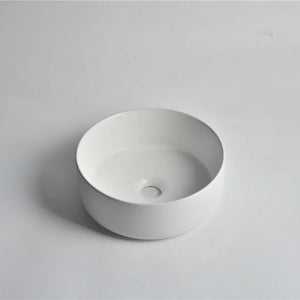 CLAYA ROUND ABOVE COUNTER BASIN MATTE WHITE 300MM