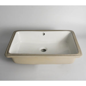 CLAYA RECTANGULAR UNDER COUNTER BASIN GLOSS WHITE 530MM