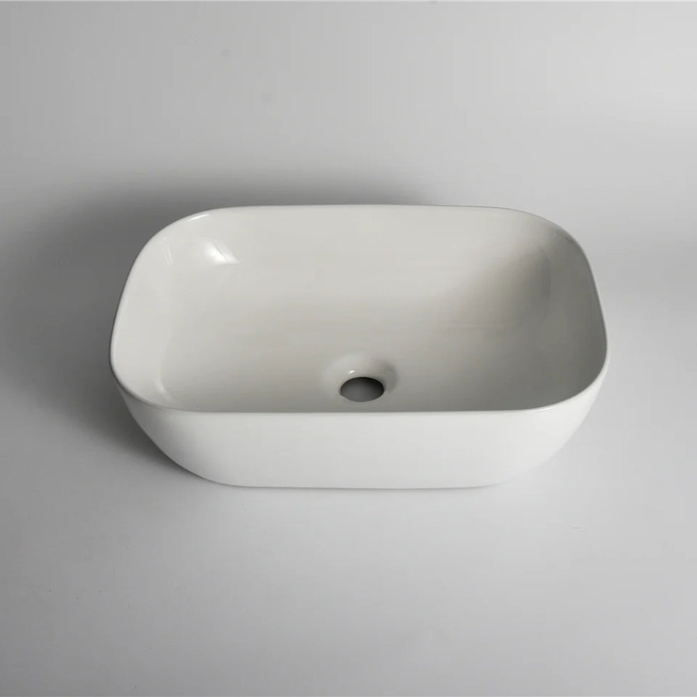 CLAYA OVAL ABOVE COUNTER BASIN GLOSS WHITE 460MM