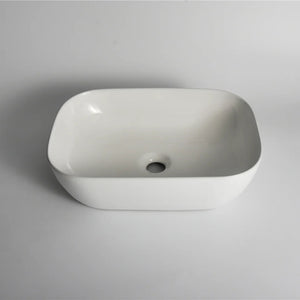 CLAYA OVAL ABOVE COUNTER BASIN GLOSS WHITE 460MM