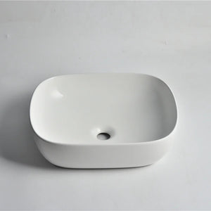CLAYA OVAL ABOVE COUNTER BASIN MATTE WHITE 485MM