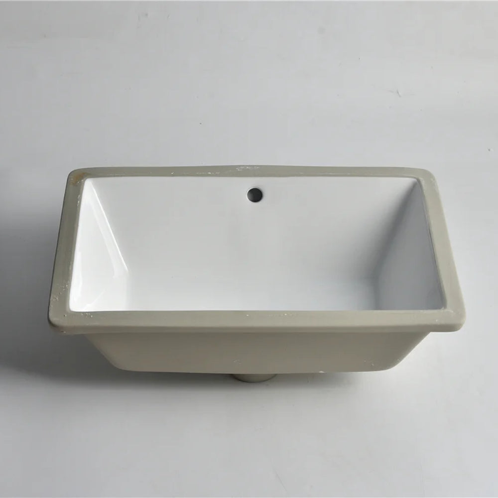 CLAYA RECTANGULAR UNDER COUNTER BASIN GLOSS WHITE 530MM