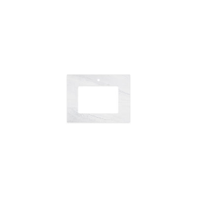 FIENZA CLOUDBURST RECTANGULAR SOLID SURFACE BENCHTOP WITH UNDERMOUNT BASIN HOLE (AVAILABLE IN 600MM, 750MM, 900MM, 1200MM, 1500MM AND 1800MM)