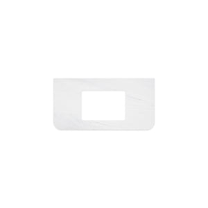 FIENZA CLOUDBURST CURVED SOLID SURFACE BENCHTOP WITH SINGLE UNDERMOUNT BASIN HOLE (AVAILABLE IN 750MM, 900MM, 1200MM AND 1500MM)