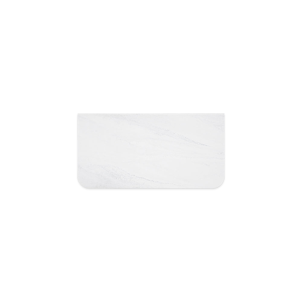 FIENZA CLOUDBURST CURVED SOLID SURFACE BENCHTOP (AVAILABLE IN 750MM, 900MM, 1200MM AND 1500MM)