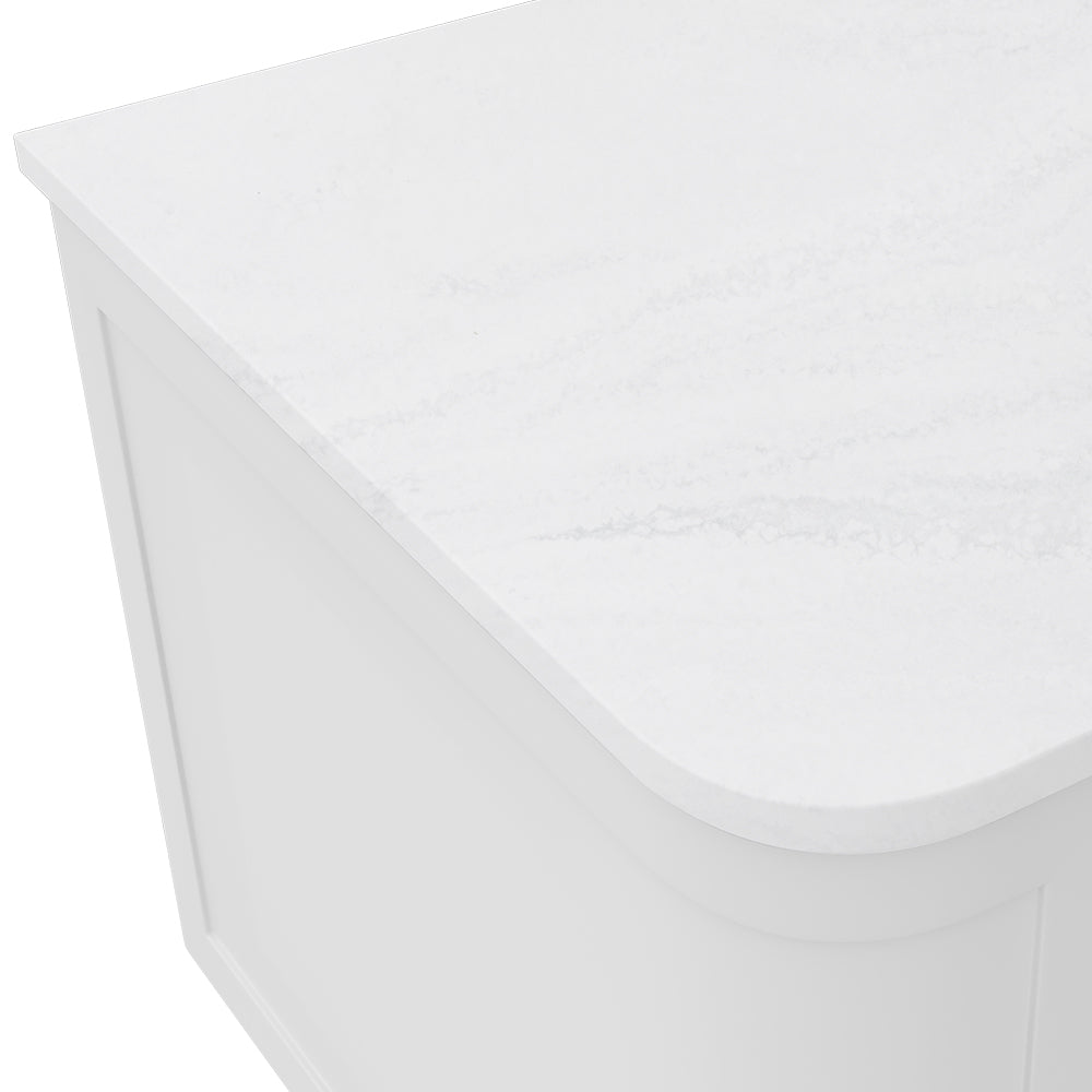FIENZA CLOUDBURST CURVED SOLID SURFACE BENCHTOP (AVAILABLE IN 750MM, 900MM, 1200MM AND 1500MM)