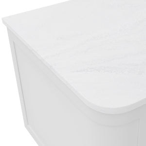 FIENZA CLOUDBURST CURVED SOLID SURFACE BENCHTOP (AVAILABLE IN 750MM, 900MM, 1200MM AND 1500MM)