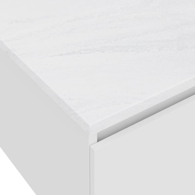 FIENZA CLOUDBURST RECTANGULAR SOLID SURFACE BENCHTOP (AVAILABLE IN 600MM, 750MM, 900MM, 1200MM, 1500MM AND 1800MM)