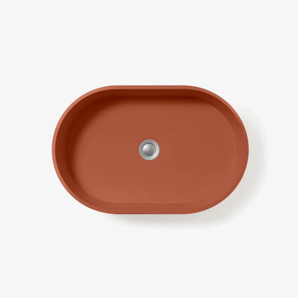 CONCRETE STUDIO BILYA ABOVE COUNTER BASIN TERRACOTTA 540MM