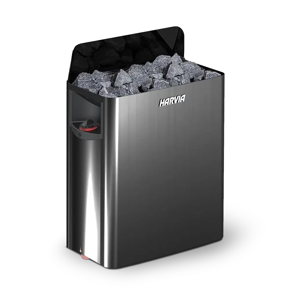 HARVIA MANUAL BLACK WALL HEATER 4.5KW - SW45
