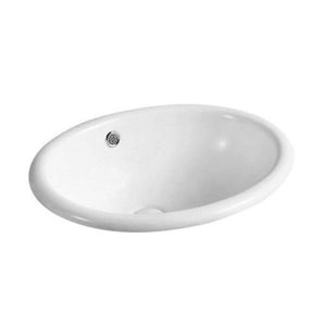 MERCIO COSY OVAL INSERT BASIN GLOSS WHITE 490MM