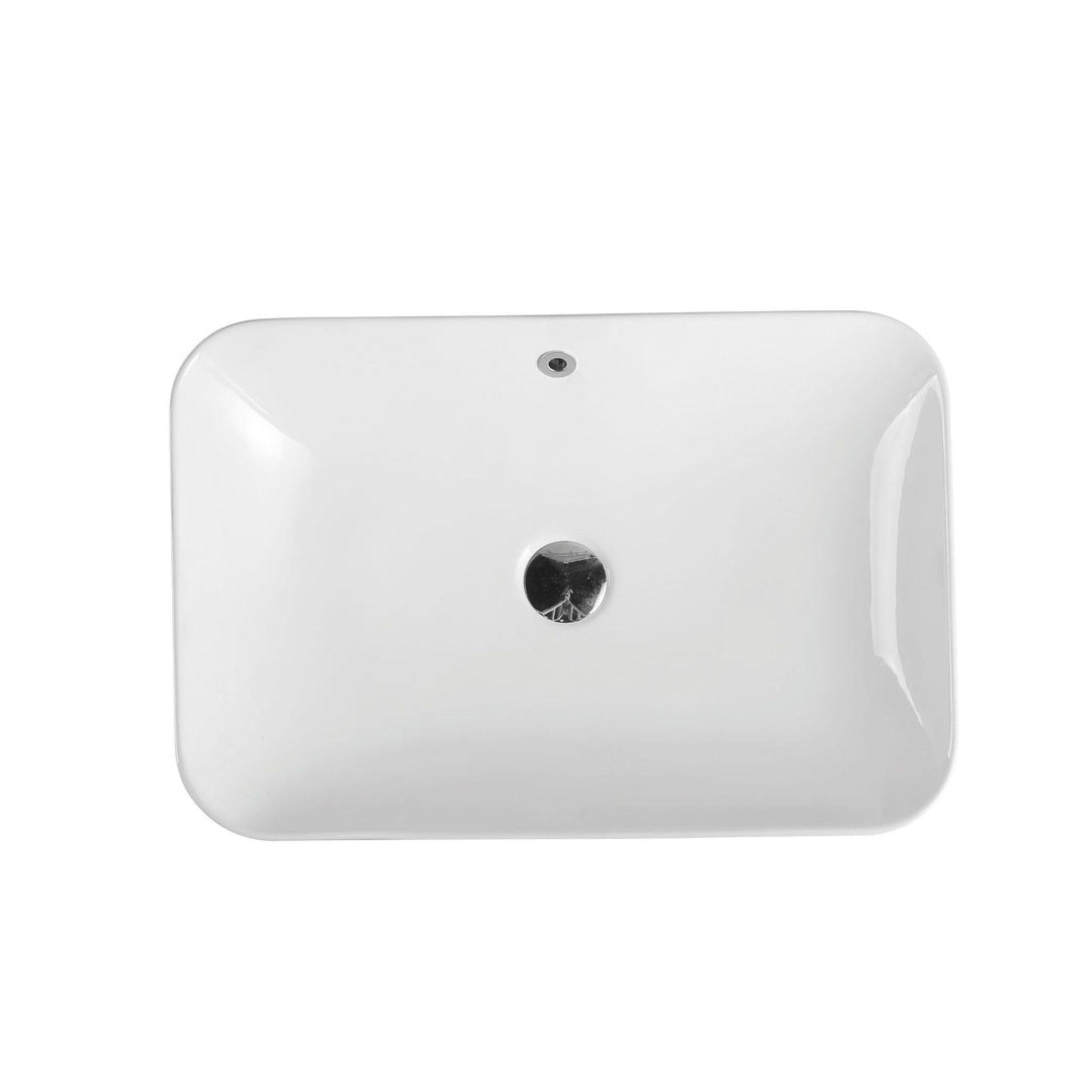 MERCIO COSY RECTANGULAR INSERT BASIN GLOSS WHITE 620MM