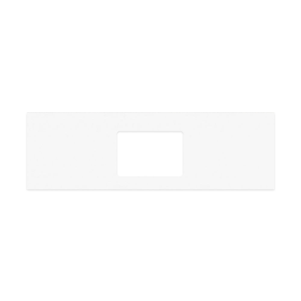 FIENZA CRYSTAL PURE SILICA FREE RECTANGULAR STONE BENCHTOP WITH SINGLE UNDERMOUNT BASIN HOLE (AVAILABLE IN 750MM, 900MM, 1200MM, 1500MM AND 1800MM)