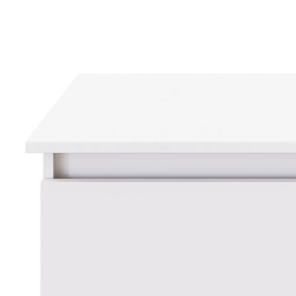 FIENZA CRYSTAL PURE SILICA FREE RECTANGULAR STONE BENCHTOP (AVAILABLE IN 600MM, 750MM, 900MM, 1200MM, 1500MM AND 1800MM)