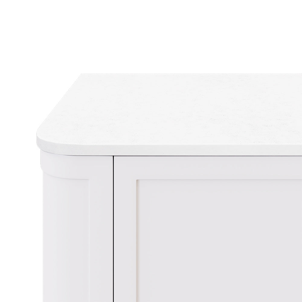 FIENZA CRYSTAL PURE SILICA FREE CURVED DEPTH STONE BENCHTOP (AVAILABLE IN 750MM 900MM 1200MM AND 1500MM)