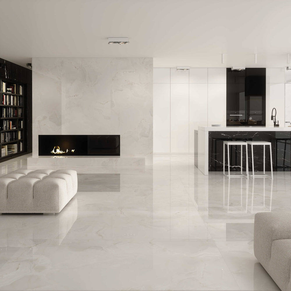 EVERSTONE MEGASLIM CRYSTAL 3200X1600MM RECTANGULAR THIN SLAB (PER SLAB)