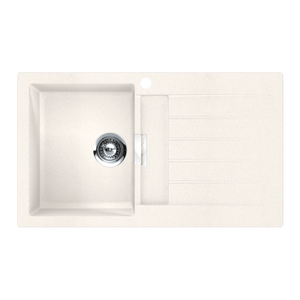 SCHOCK SIGNUS SINGLE BOWL KITCHEN SINK WITH LEFT HAND DRAINER POLARIS 860MM
