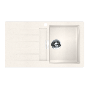 SCHOCK SIGNUS SINGLE BOWL KITCHEN SINK WITH RIGHT HAND DRAINER POLARIS 860MM