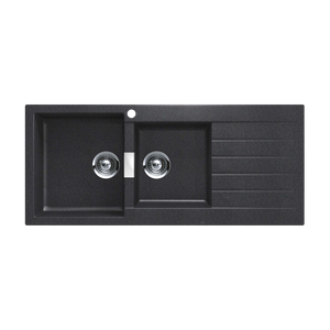 SCHOCK SIGNUS 1 & 3/4 BOWL KITCHEN SINK WITH LEFT HAND DRAINER MAGMA 1160MM