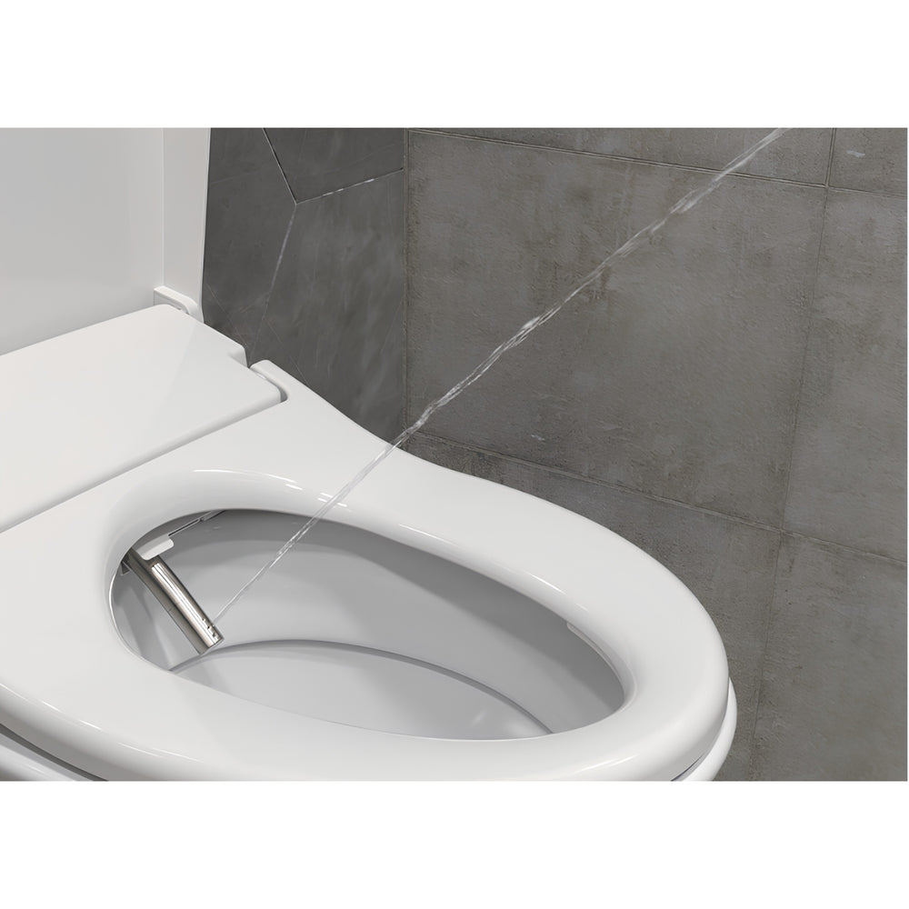DAELIM ULTRA SLIM SMART BIDET SEAT WITH SIDE CONTROL ELONGATED GLOSS WHITE