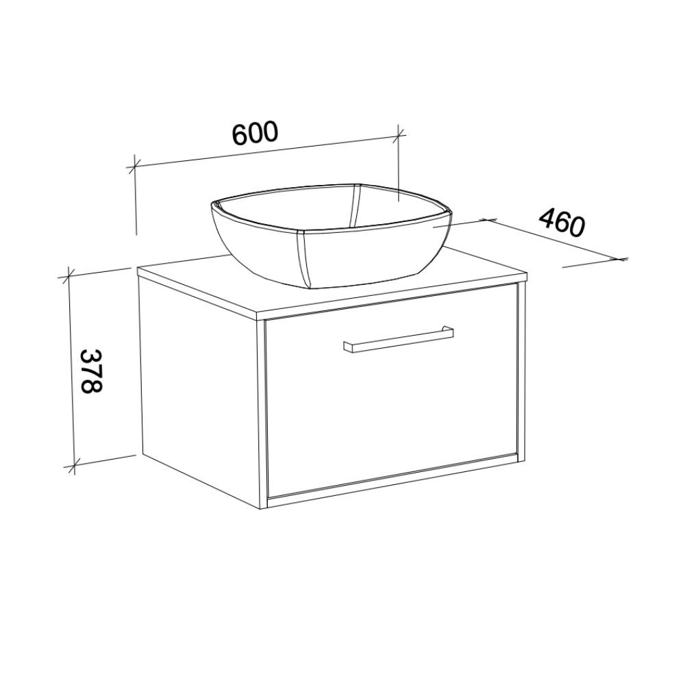 TIMBERLINE DELAWARE CUSTOM WALL HUNG VANITY (ALL SIZING)