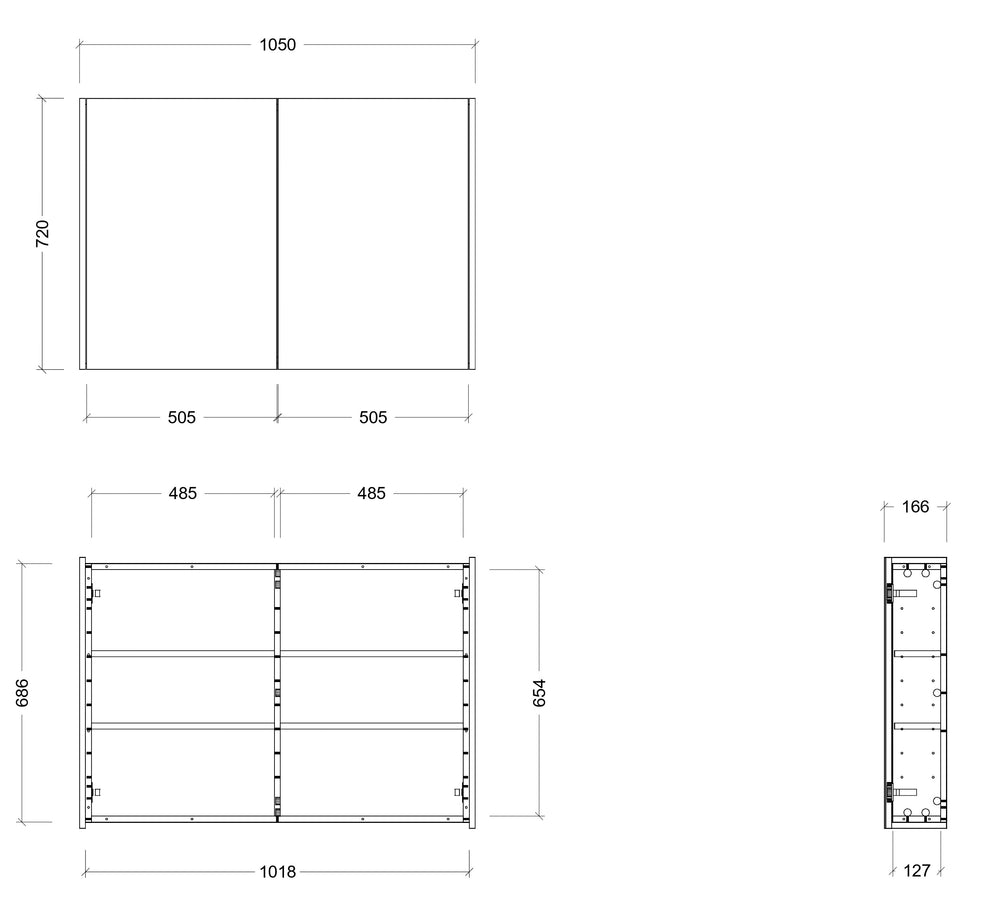 TIMBERLINE DENVER CUSTOM SHAVING CABINET (ALL SIZING)