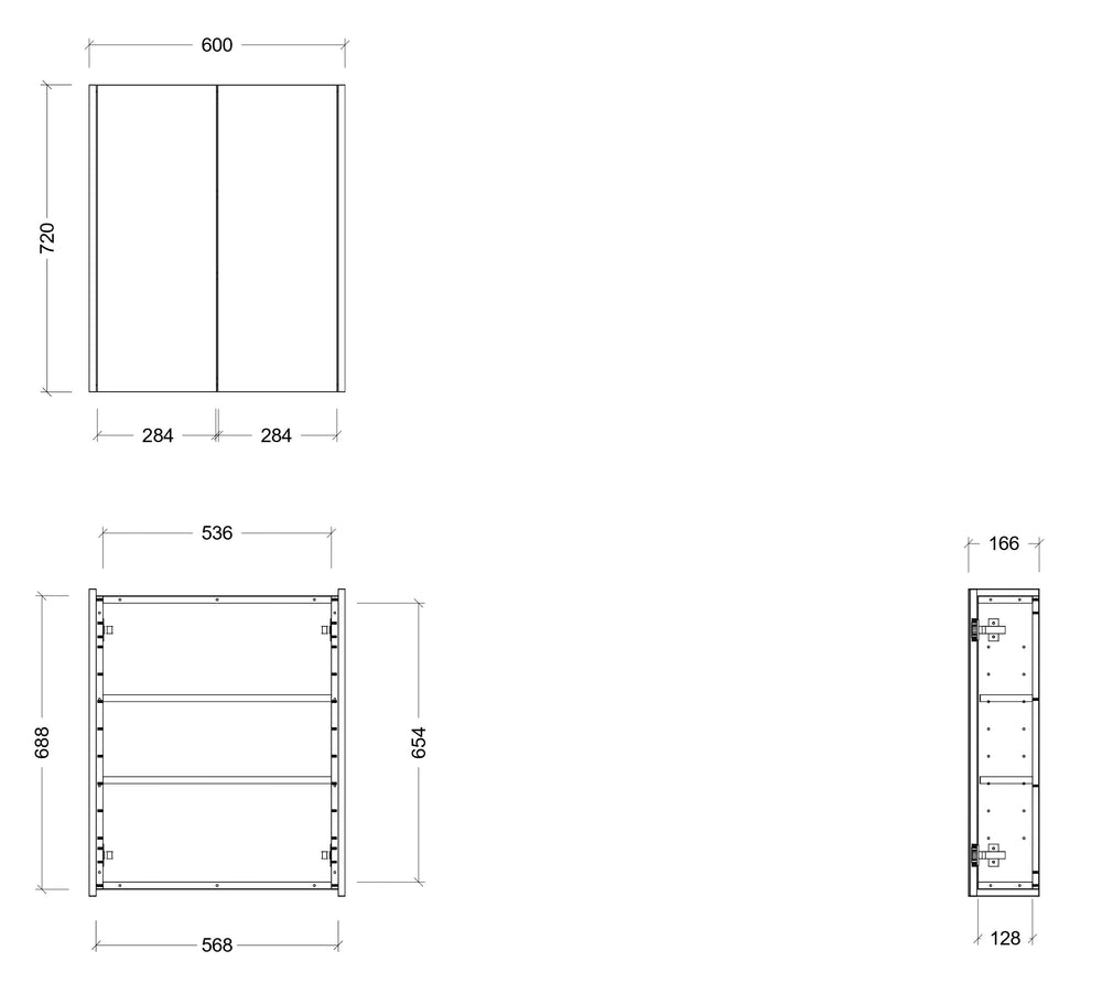 TIMBERLINE DENVER CUSTOM SHAVING CABINET (ALL SIZING)