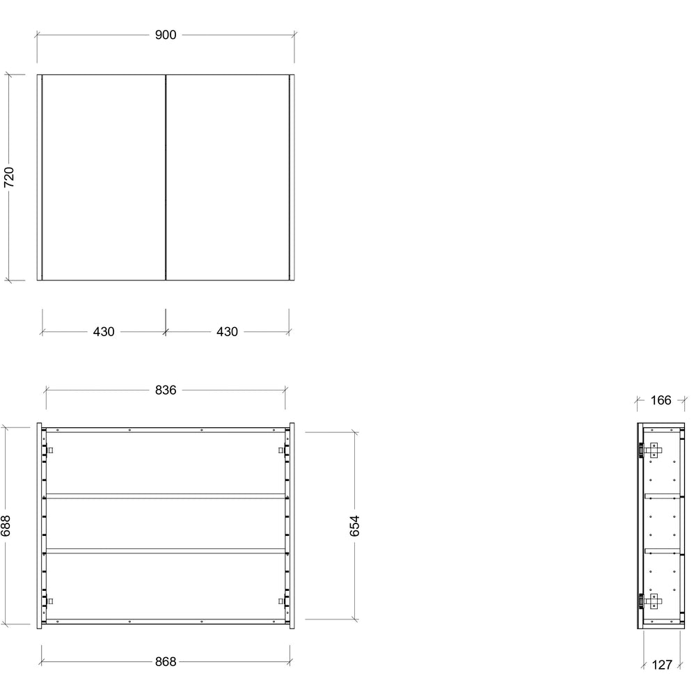 TIMBERLINE DENVER CUSTOM SHAVING CABINET (ALL SIZING)