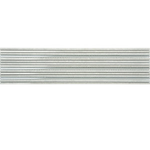 EVERSTONE DURAGLASS ASH GREY MIXED 600X150MM AIRSTRIP MOSAIC TILE (PER BOX)