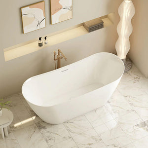 MERCIO DISNEY ULTRA THIN FREESTANDING BATHTUB GLOSS WHITE 1500MM