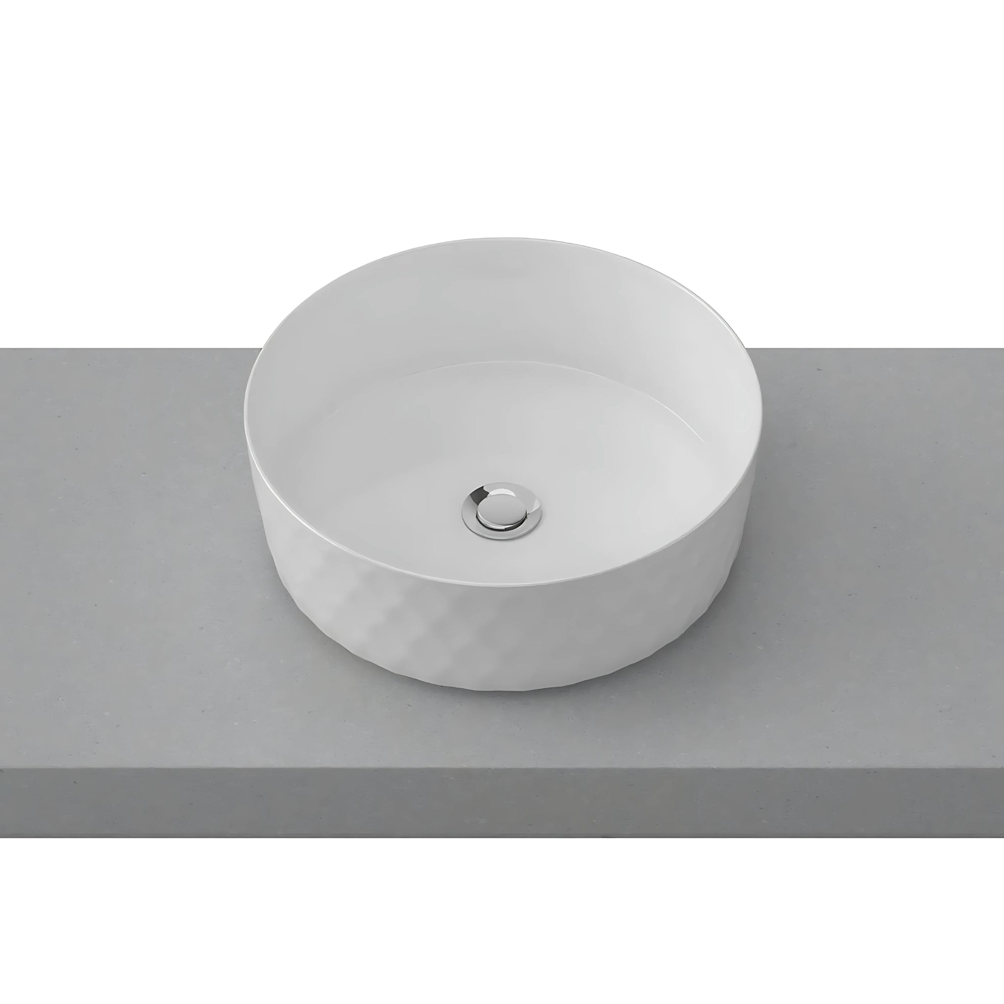 TIMBERLINE DIAMOND ABOVE COUNTER BASIN GLOSS WHITE 360MM