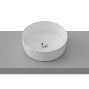 TIMBERLINE DIAMOND ABOVE COUNTER BASIN GLOSS WHITE 360MM