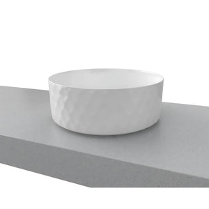 TIMBERLINE DIAMOND ABOVE COUNTER BASIN GLOSS WHITE 360MM