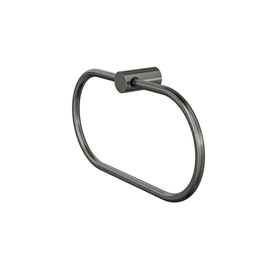 Linsol Dotti Towel Ring 260mm Gun Metal