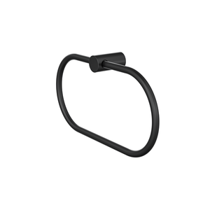 Linsol Dotti Towel Ring 260mm Matte Black