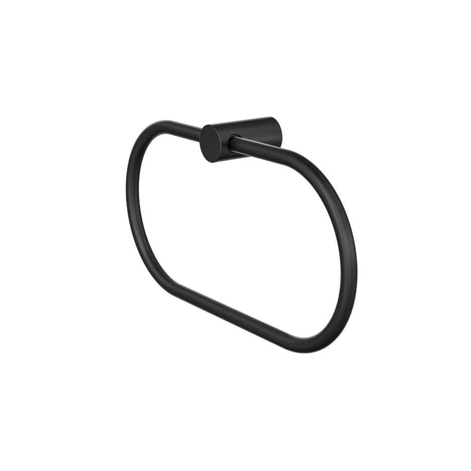 Linsol Dotti Towel Ring 260mm Matte Black