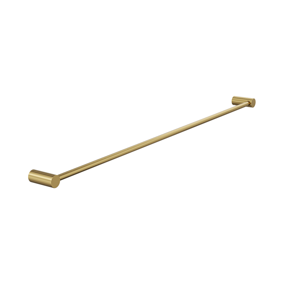 Linsol Dotti Single Towel Rail 800mm Brushed Brass alt view