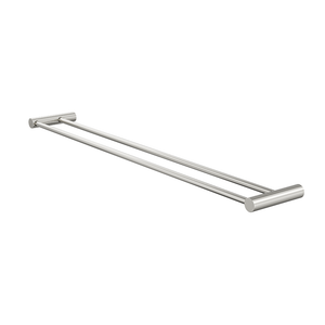 Linsol Dotti Double Towel Rail 800mm Brushed Nickel