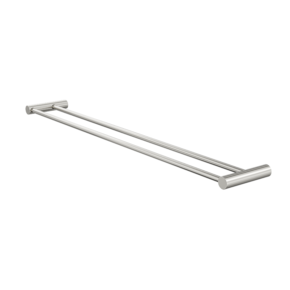 Linsol Dotti Double Towel Rail 800mm Brushed Nickel