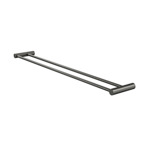 Linsol Dotti Double Towel Rail 800mm Gunmetal